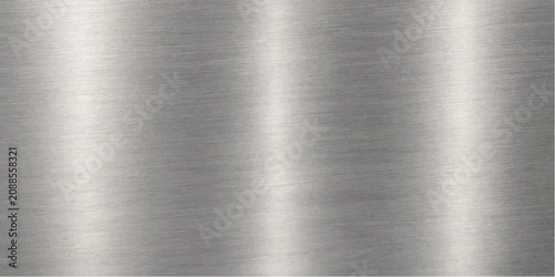 Obraz na płótnie A brushed metal texture with a reflective, metallic sheen, showcasing subtle lines and a cool, industrial aesthetic