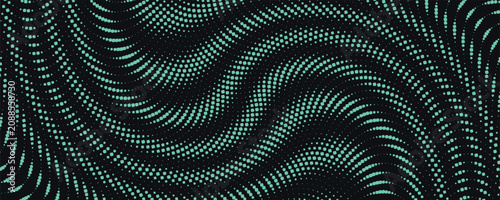 Abstract background with teal and black flowing wave line patterns abstract background movement artistic composition wallpaper backdrop creative