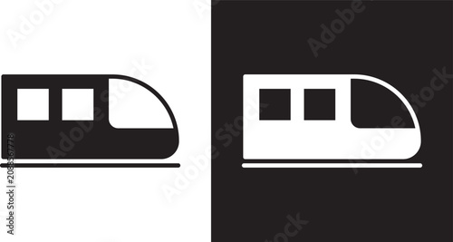 Metro train icon