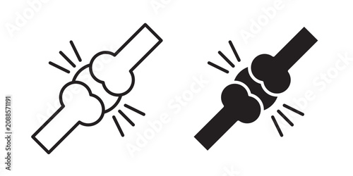 Tableau sur toile joint pain icon