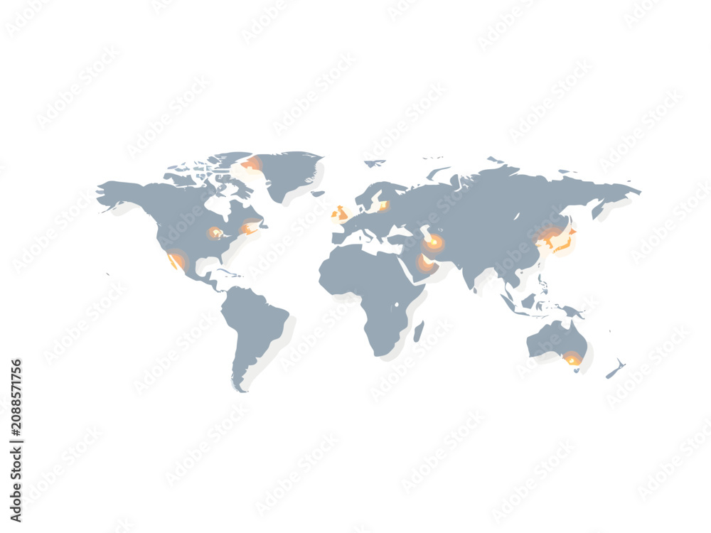 Fototapeta premium Global network connection for distributed workforce