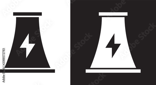 Bild auf Leinwand Power plant icon