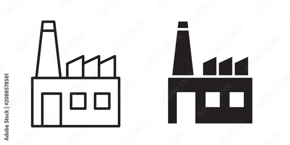 Fototapeta premium Power plant icon