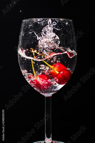 drink, czerwień, wiśnia, alkohol, owoc,
