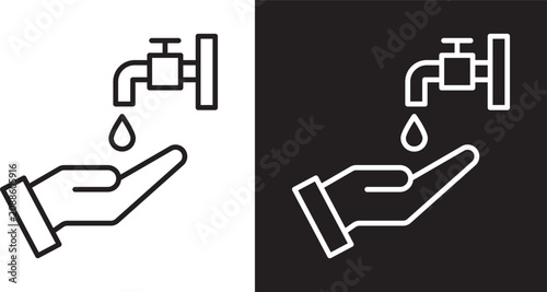 Cuadro en lienzo Ablution icon