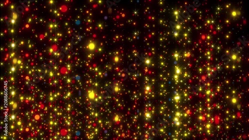Neon digital rain. Computer generated 3d render