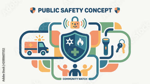 Foto Public Safety Community Watch Concept.