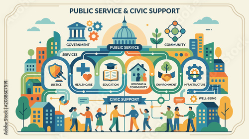 Public Service Civic Support Community.