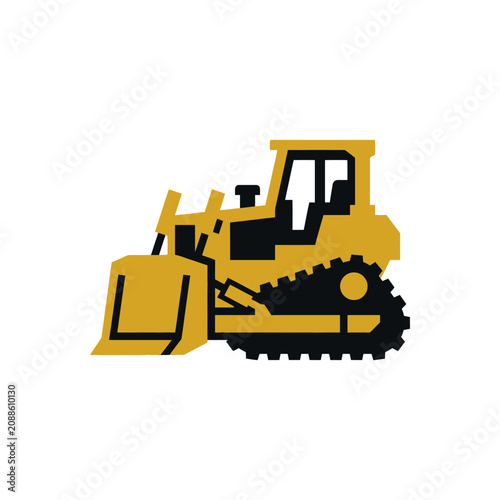 Bulldozer Construction Equipment Heavy Machinery.