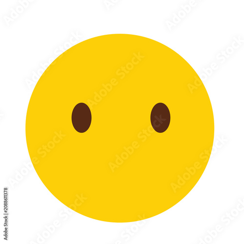 Foto Expressionless Face Emoji Vector Icon