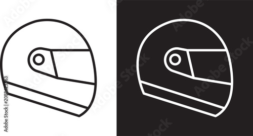 Motorcycle helmet icon