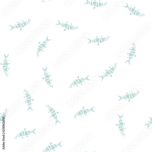 Bild auf Leinwand clown loaches vector glyph seamless pattern clown loaches sign illustration