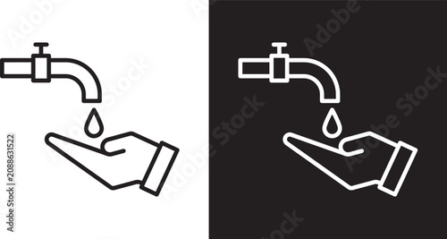 Cuadro en lienzo Ablution icon