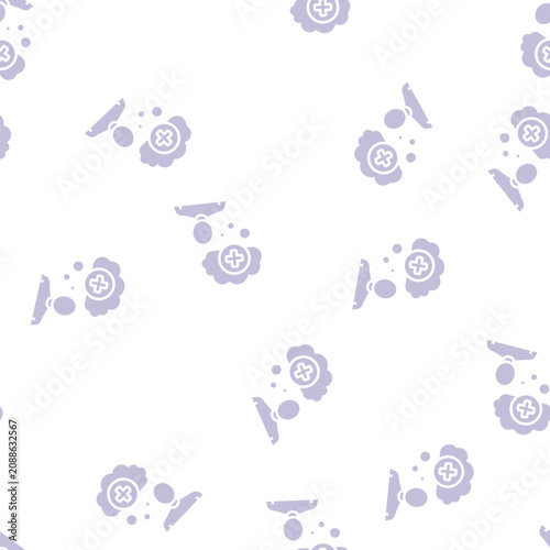 Foto mania psychological problems vector glyph seamless pattern mania psychological p
