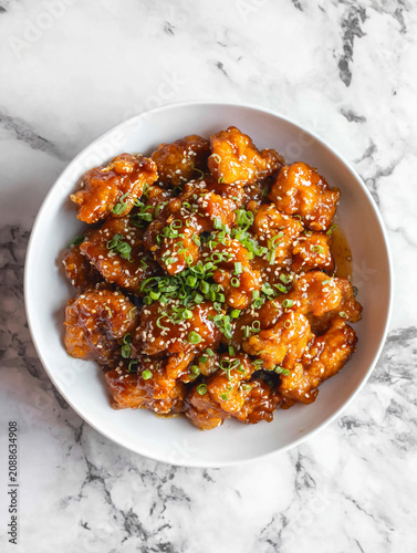 Ma po tofu chinese food in a bowl or plate image