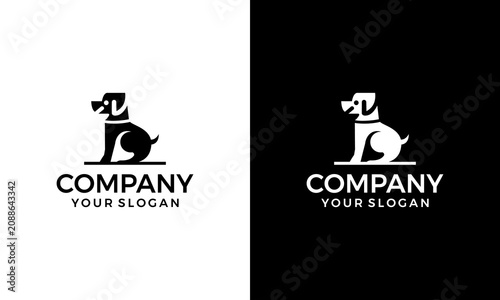 logo of a dog sitting