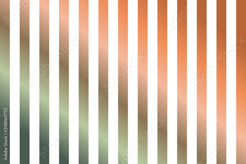 Geometric Striped Pattern with Diagonal Gradient in Green and Terracotta for interior mockups: Scripted Content Premium Vertical Black Lines on Soft Copper and Sage Backdrop
