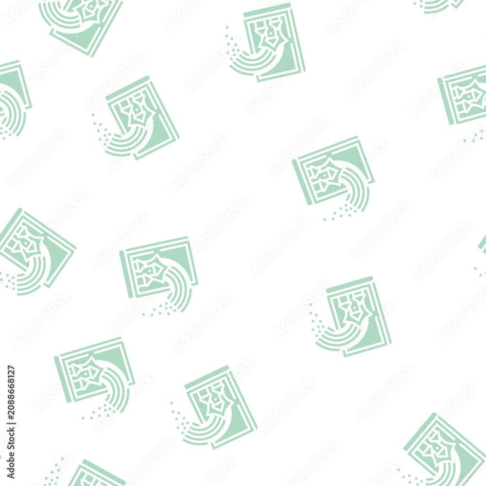 Obraz premium fairy tale book vector glyph seamless pattern fairy tale book sign illustration