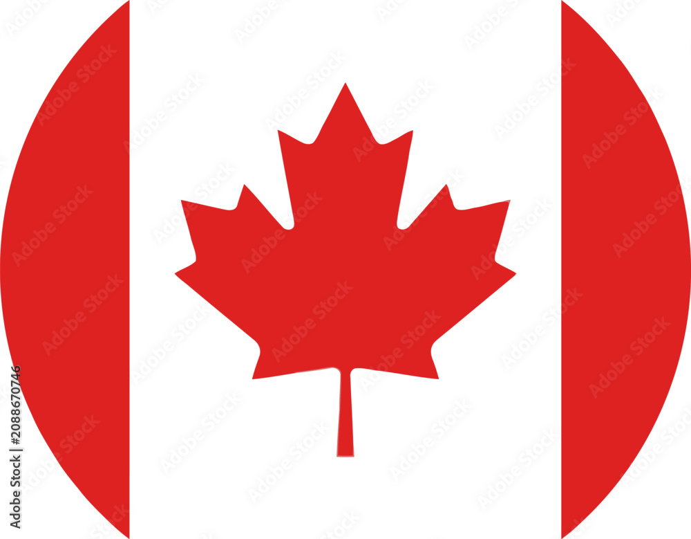 Obraz premium Canada flag icon