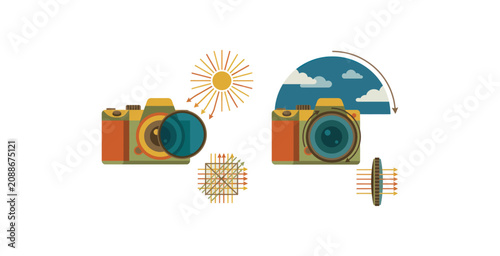 Foto Camera Polarizing Filter Infographic