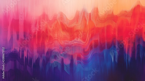 Sound Waves: Visual representations of sound, showing the motion of sound waves or abstract renditions of music through patterns and color gradients. --ar 16:9 --v 6.1 Job ID: d40786b8-8a3c-4327-8056-
