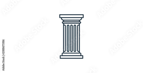 Slika na platnu Classical Column Vector Icon