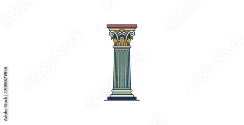 Canvastavla Classical Architectural Column Vector Illustration