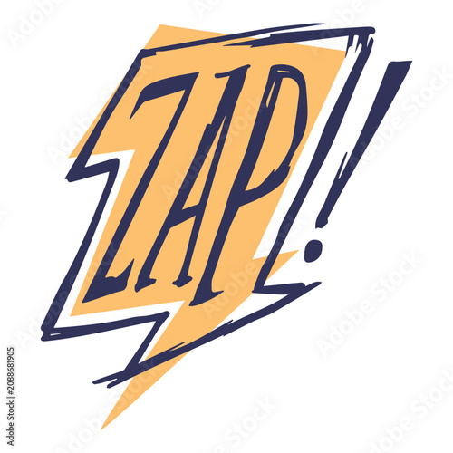 Bilde på lerret Comic slang words zap