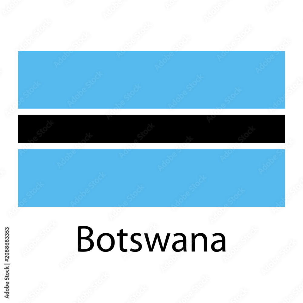 Fototapeta premium Botswana national flag