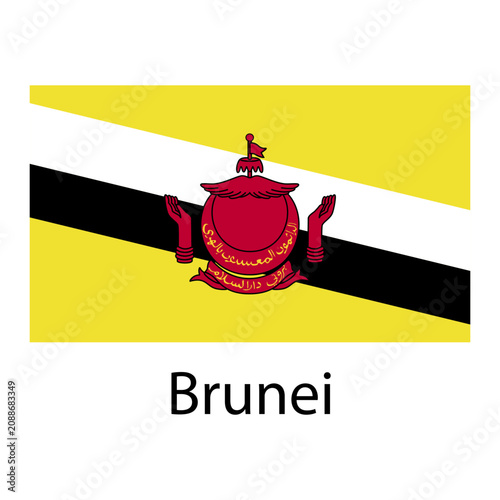Foto Brunei national flag