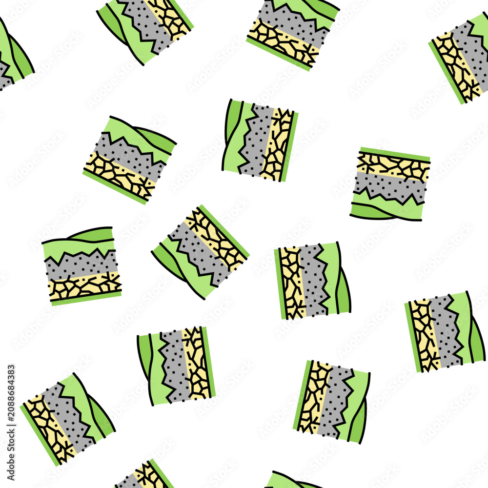 Fototapeta premium dry river vector seamless pattern dry river sign illustration