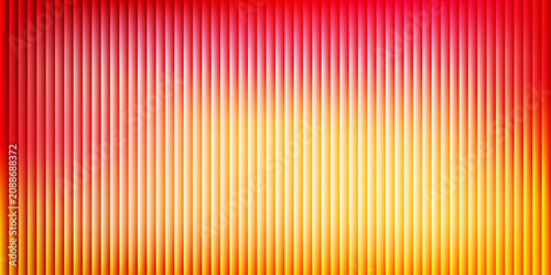 Quadro su tela Abstract background showcasing glowing vertical lines with smooth transition from deep red to bright yellow orange creating fiery gradient pattern perfect for modern graphic design and digital art