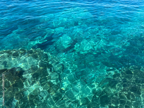 Photos Mediterranean sea breathtaking blue turquoise clear water.