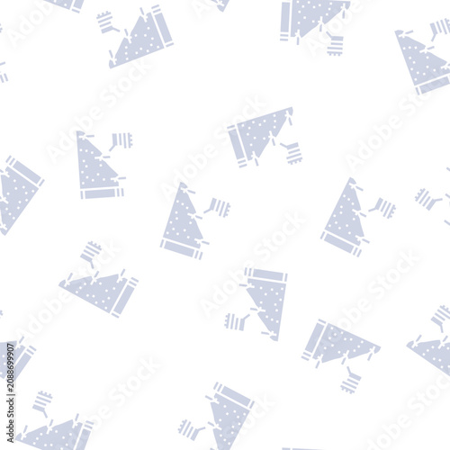 Slika na platnu strengthening of road slopes vector glyph seamless pattern strengthening of road