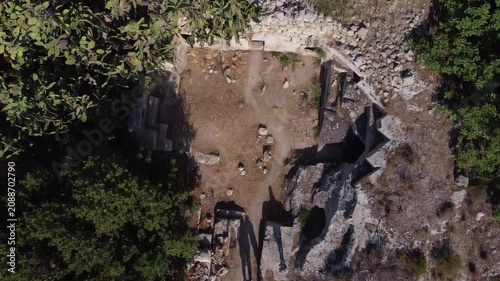Naxar, Malta 01.07.2026 - Salini Catacombs aerial view of the field. This group of burials is situated in an area known as Ta Latnija. High quality 4k footage