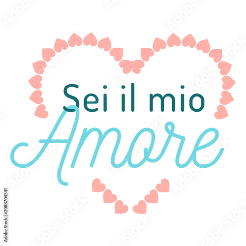 Foto Valentine italian sei il mio amore badge sticker