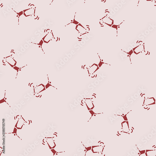 Φωτογραφία kickflip skate sport vector glyph seamless pattern kickflip skate sport sign ill