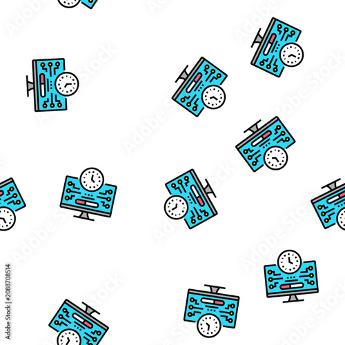 Cuadro en lienzo shareware upload vector seamless pattern shareware upload sign illustration