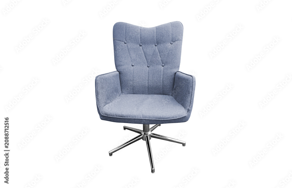 Fototapeta premium Modern Elegant office armchair isolated on white background