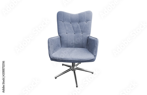 Modern Elegant office armchair isolated on white background