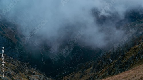 Golden Afternoon Tatra Mountain Range and Calm Lake