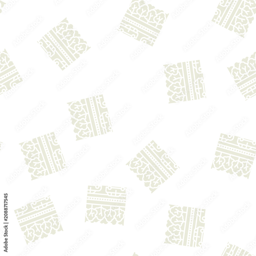 Naklejka premium forest park vector glyph seamless pattern forest park sign illustration