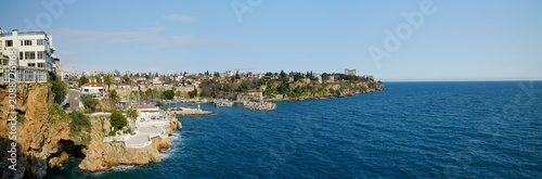 Kaleici Old Town, Antalya, Turkey. Marina and old harbor	
