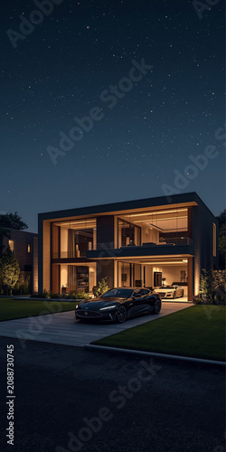 Elite Class Luxury House with Modern Architecture.eps
