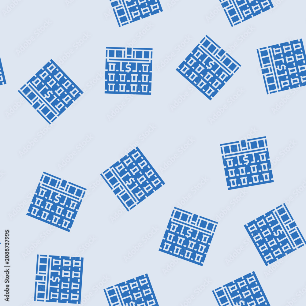 Obraz premium tax bank building vector glyph seamless pattern tax bank building sign illustration
