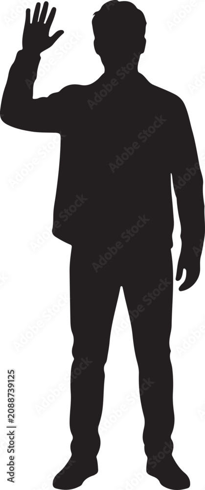 Fototapeta premium Lifestyle Human Silhouette Vector Icon illustration