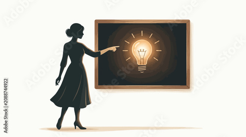 Teacher providing guidance on the search for creative solutions and new ways of thinking.