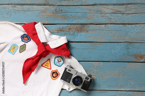 Scouts uniform with patches...