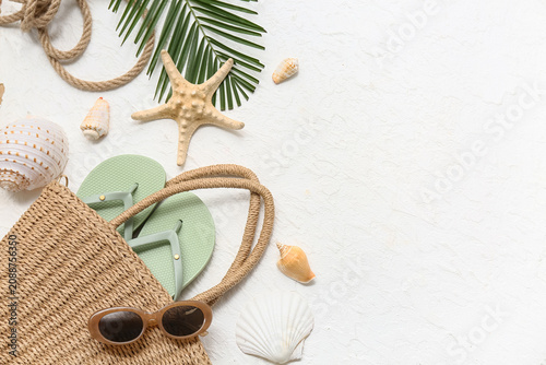Beach accessories with sea ...