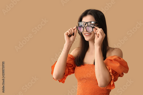 Beautiful young happy woman...